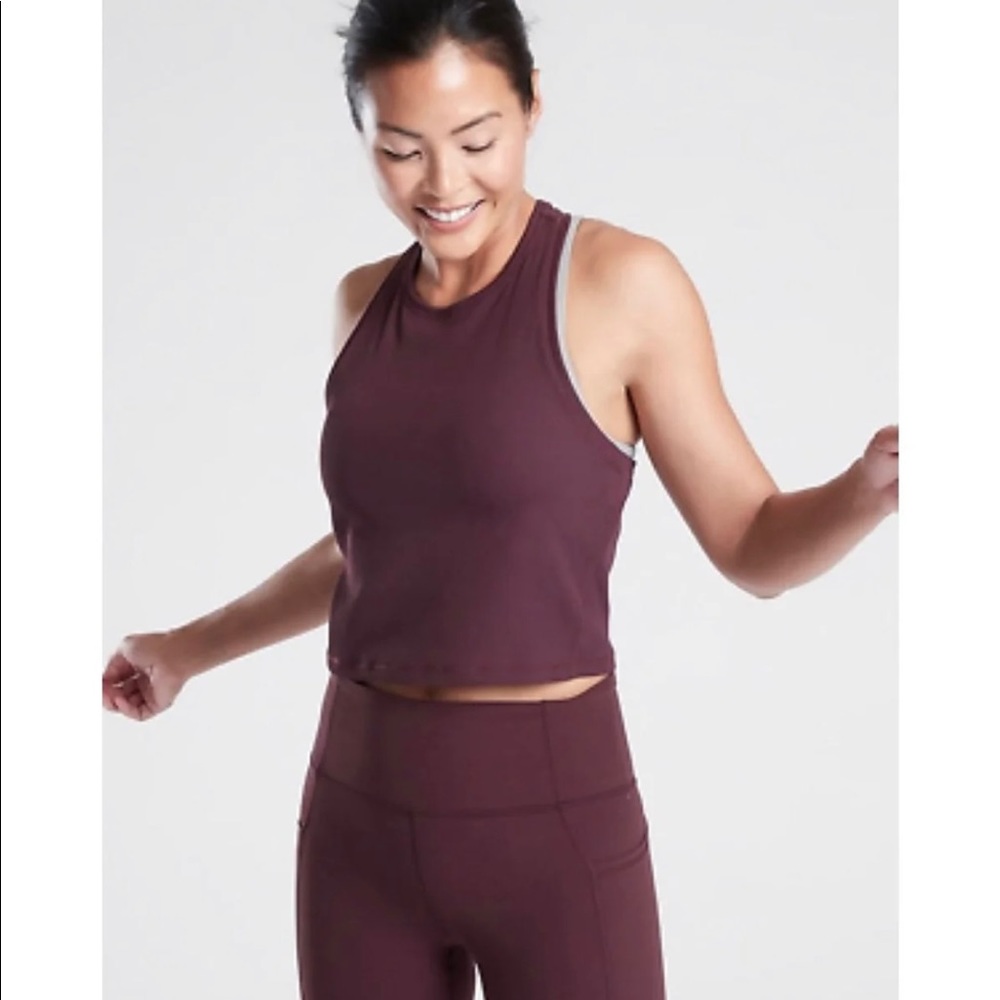 Athleta ribbed Shanti crop